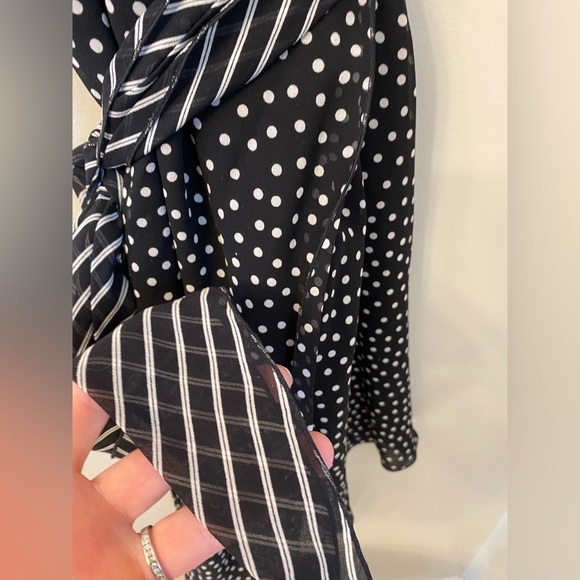 ESCADA 100% Silk Polka Dot Wrap Dress Y2K Vintage Size Eur 36 - Picture 9 of 11